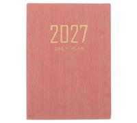 TOMETURE Daily Planner 2027-8" X 6" English Academic Planner For Easy Planning - A5 Calendar Book To Organize All Tasks, Meetings, School, and Work, Pink