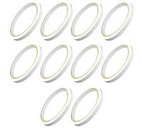 TOMETURE Double Sided Hot Melt Tape with Excellent Adhesion and Cuttable Feature 10 Pieces White 0.5cm X 800cm for Scrapbooking and Office Use
