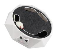 TOMETURE Electric Mouse Cat for Pet Cats and Kittens Interactive with Burrowing Mouse Action Portable Abs Material Powered by 3 X Aa Batteries