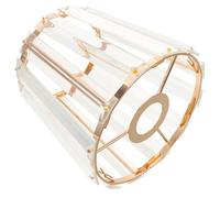 TOMETURE Elegant Golden Glass Lamp Shade Replacement for Kitchen and Dining Room Lights Creating Cozy Illumination with Light Bulb Guard for Home Lighting Upgrade