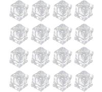 TOMETURE Fake Ice Cubes with High Simulation Effect and Lightweight Design Irregular Fake Ice Cubes Acrylic 50pcs for Crafts and Food Photography Props