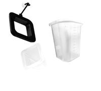 TOMETURE Fish Feeding Ring Feeder and Water Plant Buoyancy Circle for Aquarium and Fish Tank with Sucker Attachment Abs Material Floating Blood Worm Feeding Cup for Easy Food Fixing