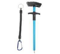 TOMETURE Fish Hook Remover Tool with Ergonomic Handle and Aluminium Alloy Material for Outdoors Fishing, Easy to Clean Quick Fishhook Detacher with Rubber Grip, Portable T-shaped Fishing