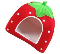 TOMETURE Foldable Small Pet Hideout Rabbit Nest Warm Bedding for Indoor Bunnies Hamster Sleeping Bed Cozy Chinchilla and Bunny House Easy to Install and Comfortable