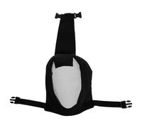 TOMETURE Full Face Protective Mask Game Mask Steel Mesh Cloth Oxford Cloth Impact Resistance Full Face Protection Black Outdoor Sports Hunting