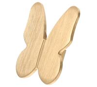 TOMETURE Golden Butterfly Easy Installation and Cleaning Door Knobs Made of Sturdy Aluminum Alloy Single Hole Design for Drawer Cabinets for Nursery and Home Furniture