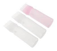 TOMETURE Hair Dye Applicator Bottles Safe on Scalp and Skin 120ml 3pcs with Comb Lightweight Plastic Hair Coloring Bottles for Home and Store Use