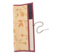 TOMETURE Handmade Roll Pockets Case up 10 Brush Bamboo for Artists