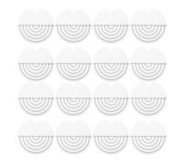 TOMETURE Heat Shield Pads and Precise Hair Extension Application with Scale 100 Pcs round Pvc Material with Snug Fit for Hair Extension Tools at Home or Professional Salons