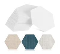 TOMETURE Hexagon Quilting Templates Compact Paper Piecing Shapes 100 Pcs Made of Lightweight Coated Paper for Sewing and Crafting Quilts