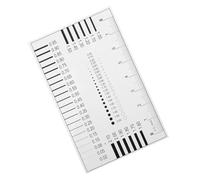 TOMETURE High Precision Flaw Detection Chart Ruler for Crack and Diameter Defects Measuring with Multifunctional Design, Portable and Convenient Plastic Gauge for Workshops and Laboratories