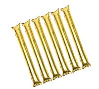 TOMETURE Inflatable Cheering Sticks Portable Design 6pcs and Aluminium Foil Material Party Accessories for Sporting Events and Tournaments for Team Spirit