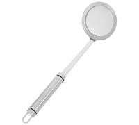TOMETURE Kitchen Strainer Scoop and Ergonomic Design for Effective Oil Filtration Stainless Steel with Fine Mesh for Cooking and Frying Tasks in The Kitchen