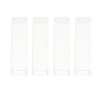 TOMETURE Laboratory Cuvette Spectrophotometry Cuvette 10mm Glass 4pcs for Spectrophotometer Use in Labs