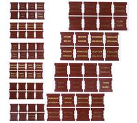 TOMETURE Luxury Brown Leather Bible Index Tabs with Gold Foil 66 Preprinted 14 Blank Self-Adhesive Labels Bible Journaling and Study Supplies for Women and Men for Organizing