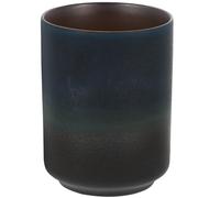 TOMETURE Matte Black Ceramic Cappuccino Coffee Cups 200Ml Vintage Stoneware Mug Japanese Tea Cup Easy to Clean for Coffee, Tea, and Wine