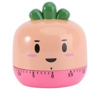 TOMETURE Mechanical Cartoon Timer for Cooking and Study with Lovely Orange Plastic and Metal Structure, No Batteries Required Multipurpose Kitchen Timer for Efficient Time Management