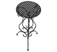 TOMETURE Metal Bird Bath Stand Versatile Placement 22 Inch with 3 Stable Legs, Iron Flowerpot Holder for Year round Decorative Needs for Porch and Indoor Garden Shelf