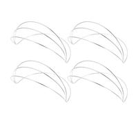 TOMETURE Metal Crown Headband Base DIY Design for Hanfu Enthusiasts 4pcs Four-layer Flexible Practical Crown Hair Rack Frame Classical Suitable for Daily Wear and Traditional Weddings