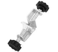 TOMETURE Metal Laboratory Stand Clamp for Laboratory Use Dual Screw Fixing Multifunctional Design Sturdy Silver Finish Suitable for Chemistry Laboratories