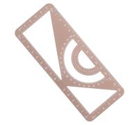 TOMETURE Metal Measuring Ruler Multi-Functional with Protractor and Triangle Scale Compact Aluminium Alloy Ruler Sturdy and Versatile Drawing Tool for School Supply and Engineering Use