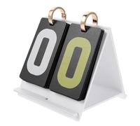 TOMETURE Mini Acrylic Portable 2-Digit Scoreboard for Volleyball Basketball Baseball Table Tennis - Desktop Flip Score Keeper for Indoor Sports Events and Card Games