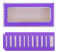 TOMETURE Nail Pieces Display Box 12pcs Paper Violet Container