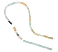 TOMETURE Natural Stone Cylinder Beads Spacer 4x13mm Multi-Functional 30pcs Loose Beads for Jewellery Making