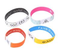 TOMETURE Nfc Bible Bracelet 4pcs Cloth Inspirational Wristband