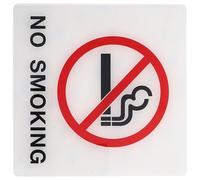 TOMETURE No Smoking Sign Acrylic Wall Sign 15x15cm for Restaurants and Supermarkets, Easy Installation, Versatile Use, Sturdy Public No-smoking Board for Smoking Prohibition