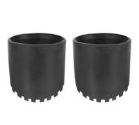 TOMETURE Non-Slip Rubber Ladder Foot Covers for 2pcs Replacement Pads Black Protector Accessories Worn or Broken Ladder Feet for Home Use