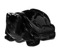 TOMETURE Obsidian Turtle Figurine Desktop Animal Sculpture Lightweight and Not Easy to Damage Black Turtle Decoration for Cabinet and Garden Decor