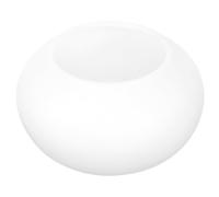 TOMETURE Oval Pendant Lamp Shade with White Globe Lampshade, Plastic Material, 42mm Aperture, Resistant to Breakage and Wide Compatibility, for Dining Areas and Artistic Decor
