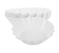 TOMETURE Paper Cupcake Liners Easy to Use and Prevents Or Spills White Silicone for Baking 50pcs for Appetizers and Snacks at Weddings Or Showers
