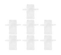TOMETURE Plastic Canvas Mesh Sheets for Crochet and Patchwork Embroidery, 7 White Small Grid Sheets for DIY Crafting and Purse Making
