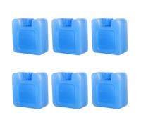 TOMETURE Plastic Freezer Ice Blocks 6pcs, Resistant to Damage Ice Cooling Packs Portable Summer Air Cooler and Fan Office Use and Outdoor Camping
