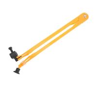 TOMETURE Plastic Teaching Compass Geometry Drawing Tool Orange Adjustable Radius for School Teaching Demonstrations and Blackboard Drawing for Students and Professionals