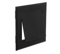 TOMETURE Plumbing Access Door Panel Plastic 100X100Mm Black Wall and Ceiling Cover for Bathroom Inspection and Electrical Wiring