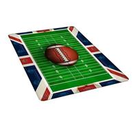 TOMETURE Polyester Room Rug Football Field Floor Mat with Anti-skid and Lightweight Features for Nursery and High Traffic Indoor or Outdoor Areas