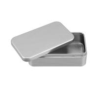 TOMETURE Portable Square Tinplate Storage Box for Tea and Small Items, Decorative Metal Container with Versatile Storage and Reliable Design, for Home and Office Use