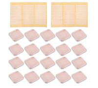TOMETURE Press on Nail Storage Box and Outer Cover with Acrylic Nail Organization Case 20pcs Double-sided Adhesive Tape Compact Ornaments for Outdoor Work Trips