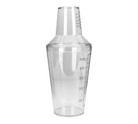 TOMETURE Professional 500ml Two-Stage Cocktail Shaker with Scale, PC Material, Comfortable to Grip, Creative Style, for Making Bubble Tea and Bar Drinks at Home Or Shops