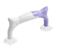 TOMETURE Quilting Ruler Grip with Double Suction Cups Strong Suction Ruler Tool for Quilting Stencil Fixer for DIY Patchwork in Purple and White