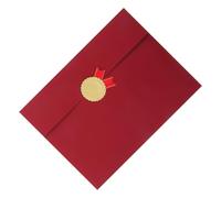 TOMETURE Red Tri-fold Graduation Certificate Folder Paper Cover with Elegant and Professional Design, User-Friendly Diploma Holder Protecting Certificates from Folding, Bending,