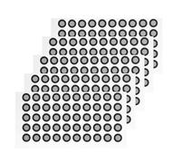 TOMETURE Reflective Film Marker Points Wear-resistant Pet Material 5 Sheets with 0.15mm Thickness, Portable and Lightweight Dots for Accurate Scanning Reference for 3d Scanner Use