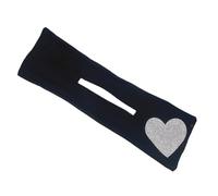 TOMETURE Rhinestones Heart Hair Bun Tool Compact Hair Donut Shaper for Women to Secure Updo