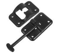 TOMETURE Rv Door Catch Replacement T-Style Latch for Trailer Door Black Plastic Sturdy Holder with 8 Screws Noise Reducing for Quiet Night Use