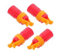 TOMETURE Screw Gripper Clamp Set Heavy Duty for Woodworking 4pcs Abs Red with 6-8mm Handle Diameter and Work Efficiency Safety Screw Holding Tool for Precise Fixing