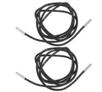 TOMETURE Shoelaces Black Crystal Cotton round Rhinestone 120cm Laces | Sneakers, Boots and Hoodie Drawstring Use, Glitter Accent for Casual Strolls and Daily Outfits