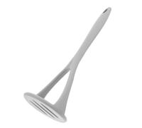 TOMETURE Silicone Potato Masher Grey Compact Food Masher Small Kitchen Tool for Potatoes with Stainless Steel Ricer Suitable for Home Cooking